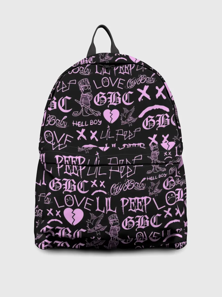 Рюкзак джинсовый / LIL PEEP LOGOBOMBING