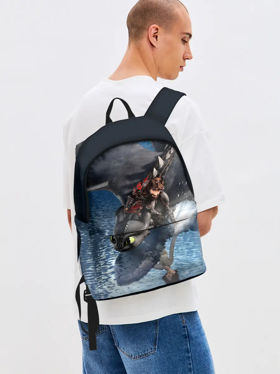 Рюкзак джинсовый / ночная фурия