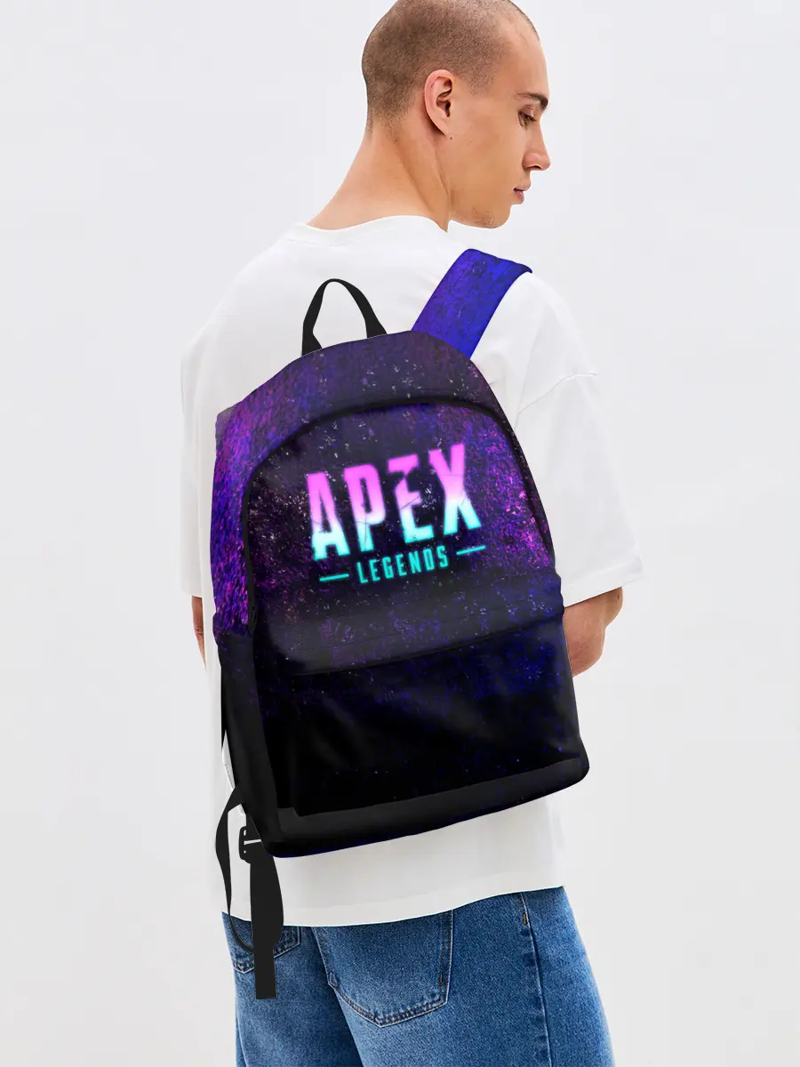 Рюкзак джинсовый / Apex Legends. Neon logo