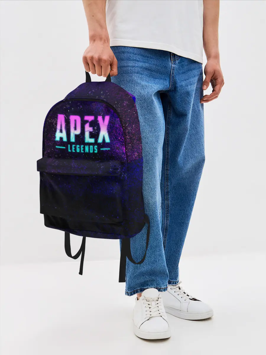 Рюкзак джинсовый / Apex Legends. Neon logo