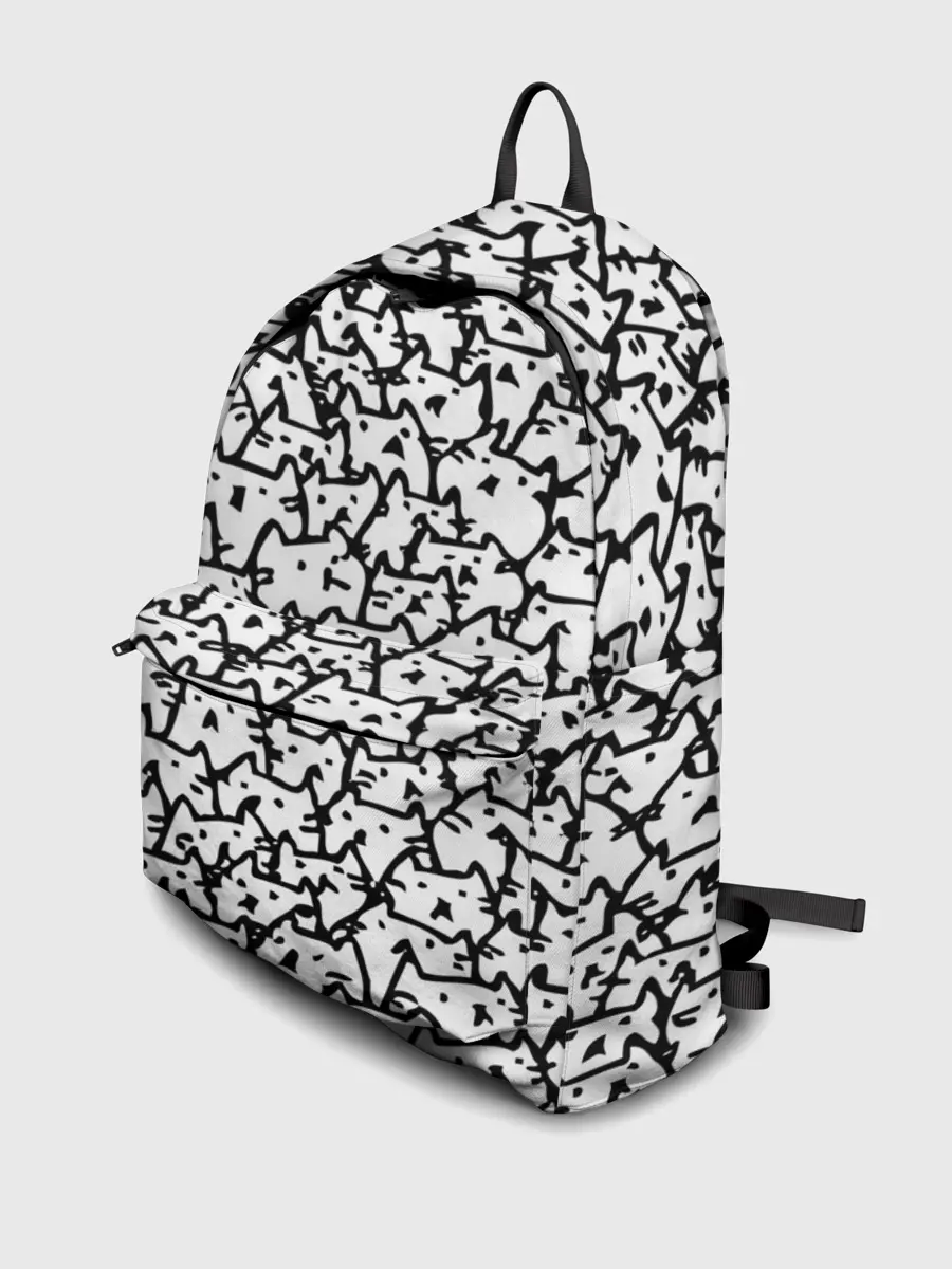 Рюкзак джинсовый / Котики