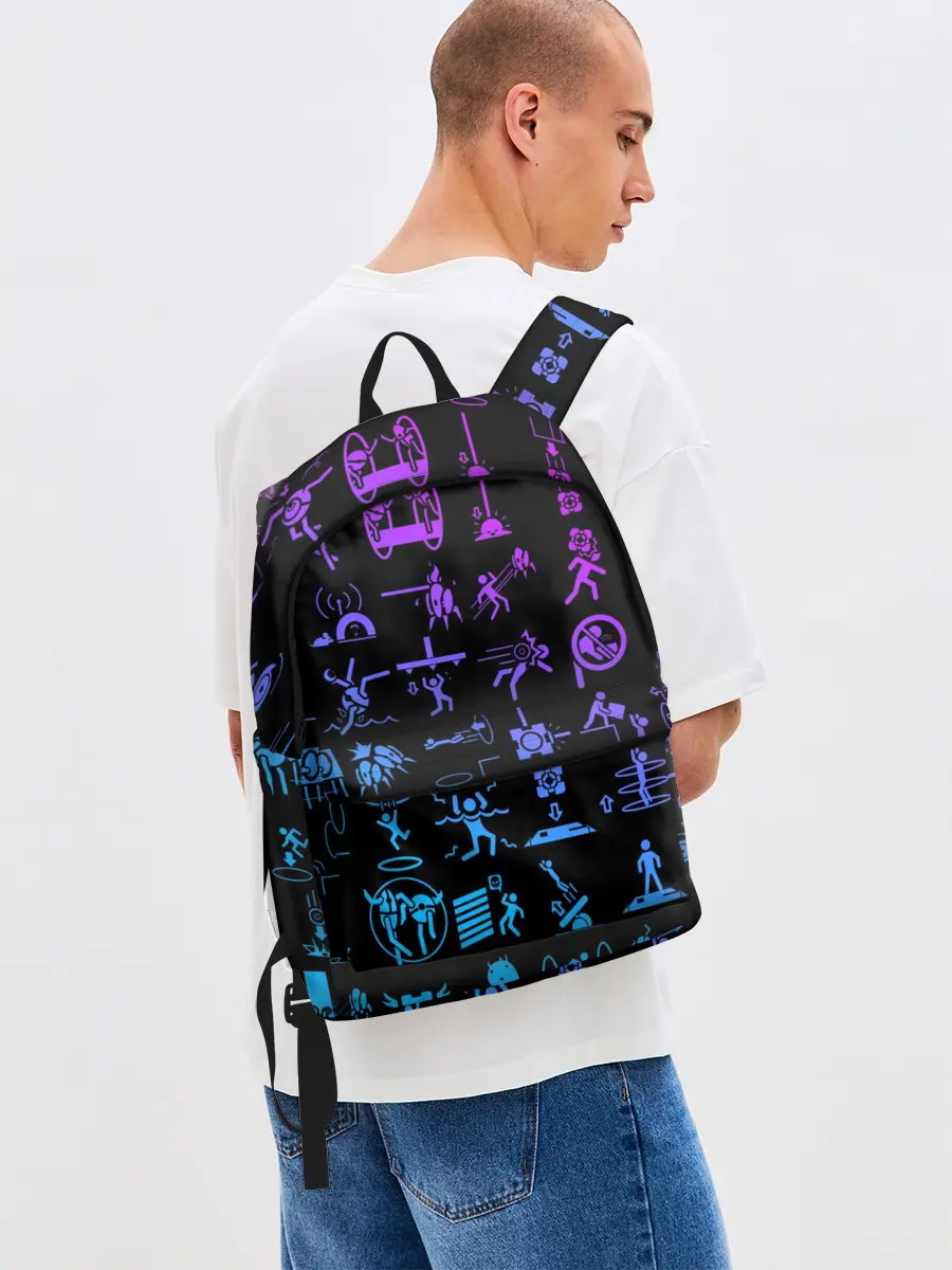 Рюкзак джинсовый / Portal icons