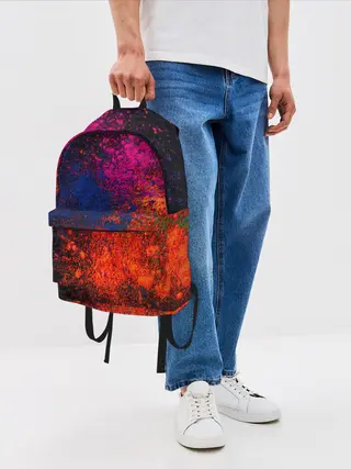Рюкзак джинсовый / Брызги краски