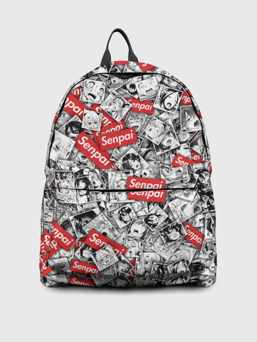 Рюкзак джинсовый / Senpai ahegao