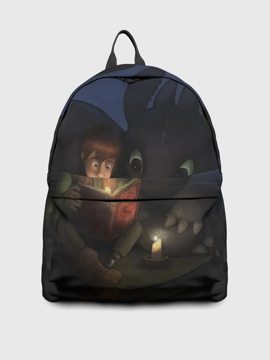 Рюкзак джинсовый / Как приручить дракона