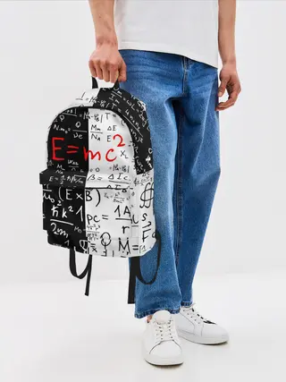 Рюкзак джинсовый / E=mc2