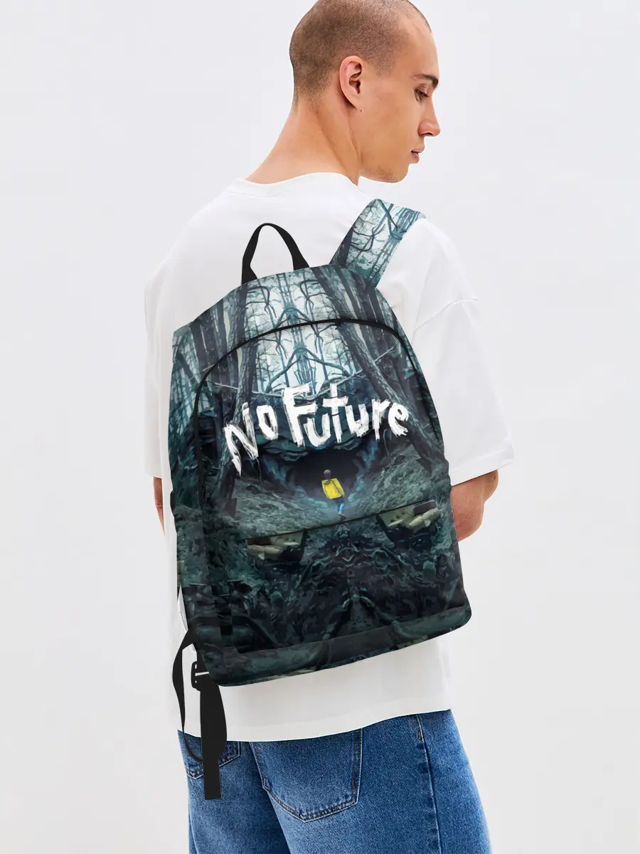 Рюкзак джинсовый / ТЬМА - No Future