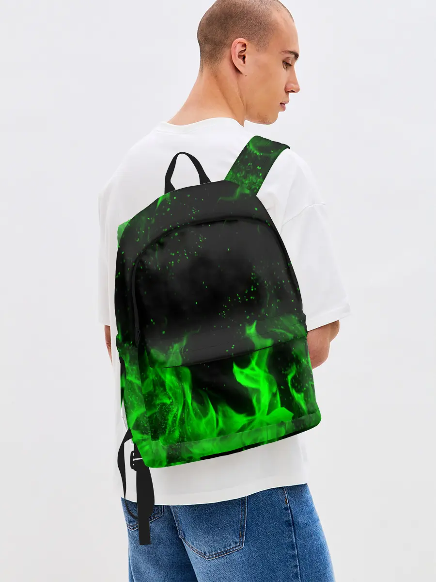 Рюкзак джинсовый / ЗЕЛЁНЫЙ ОГОНЬ | GREEN FIRE