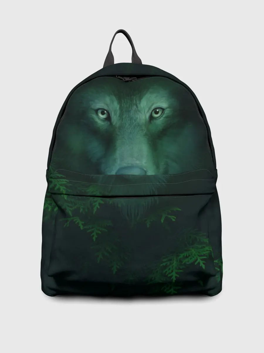 Рюкзак джинсовый / Сибирь. Лесной волк