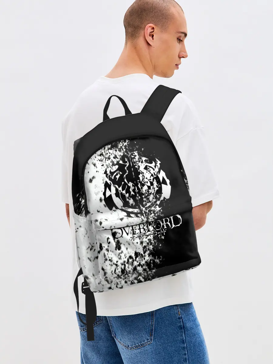 Рюкзак джинсовый / чб спрей оверлорд