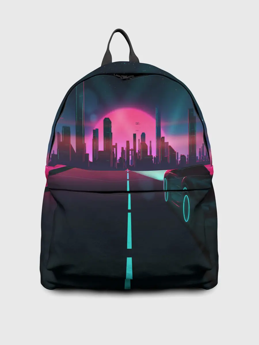 Рюкзак джинсовый / НЕОНОВЫЙ ГОРОД