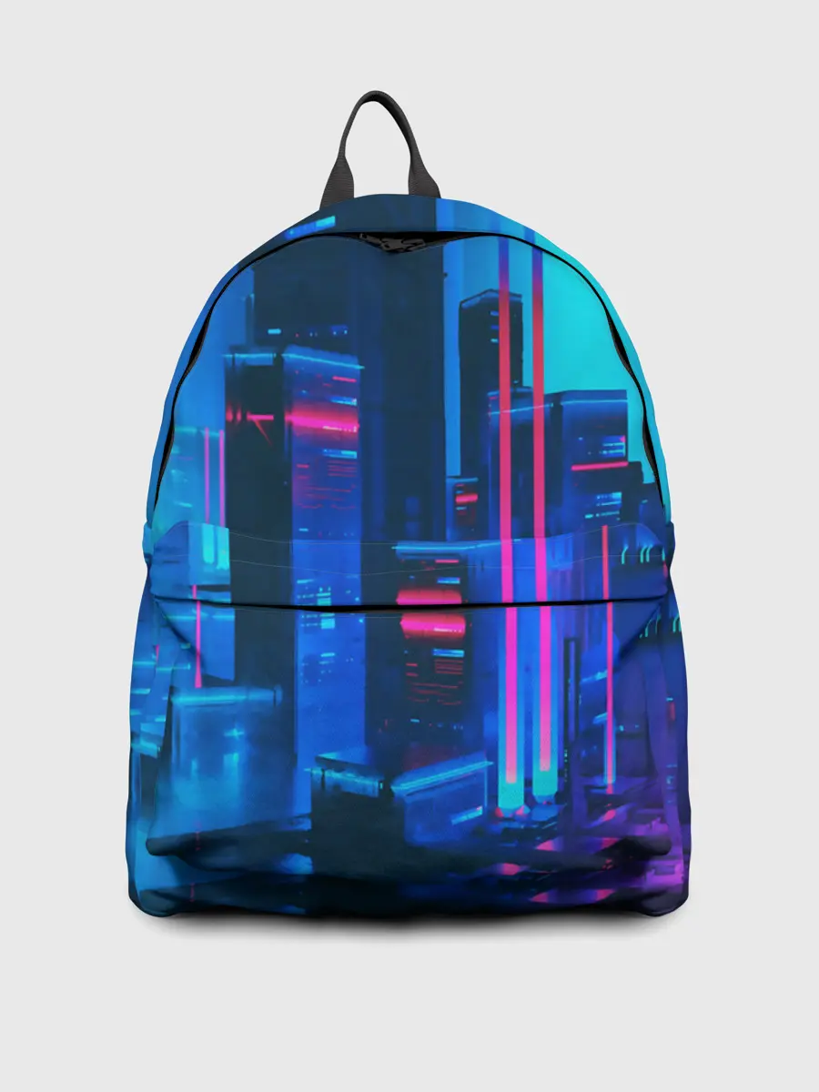 Рюкзак джинсовый / НОЧНОЙ ГОРОД