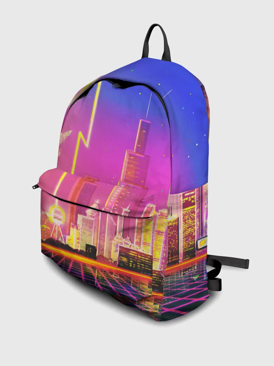 Рюкзак джинсовый / КИБЕР ГОРОД