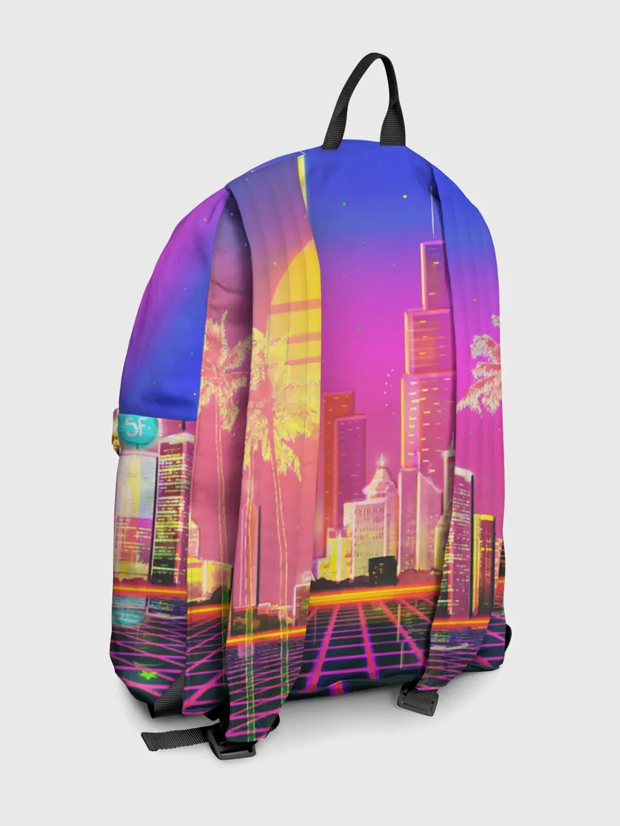 Рюкзак джинсовый / КИБЕР ГОРОД