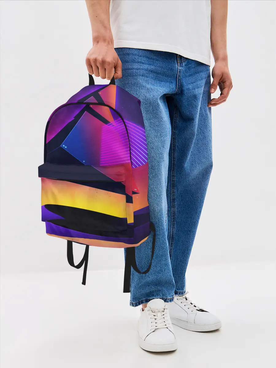 Рюкзак джинсовый / СТИЛЬ ГЕОМЕТРИЯ