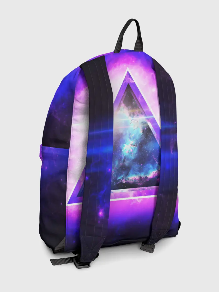 Рюкзак джинсовый / КОСМИЧЕСКИЙ ТРЕУГОЛЬНИК