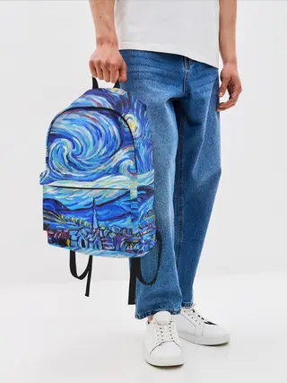 Рюкзак джинсовый / ВАНГОГ