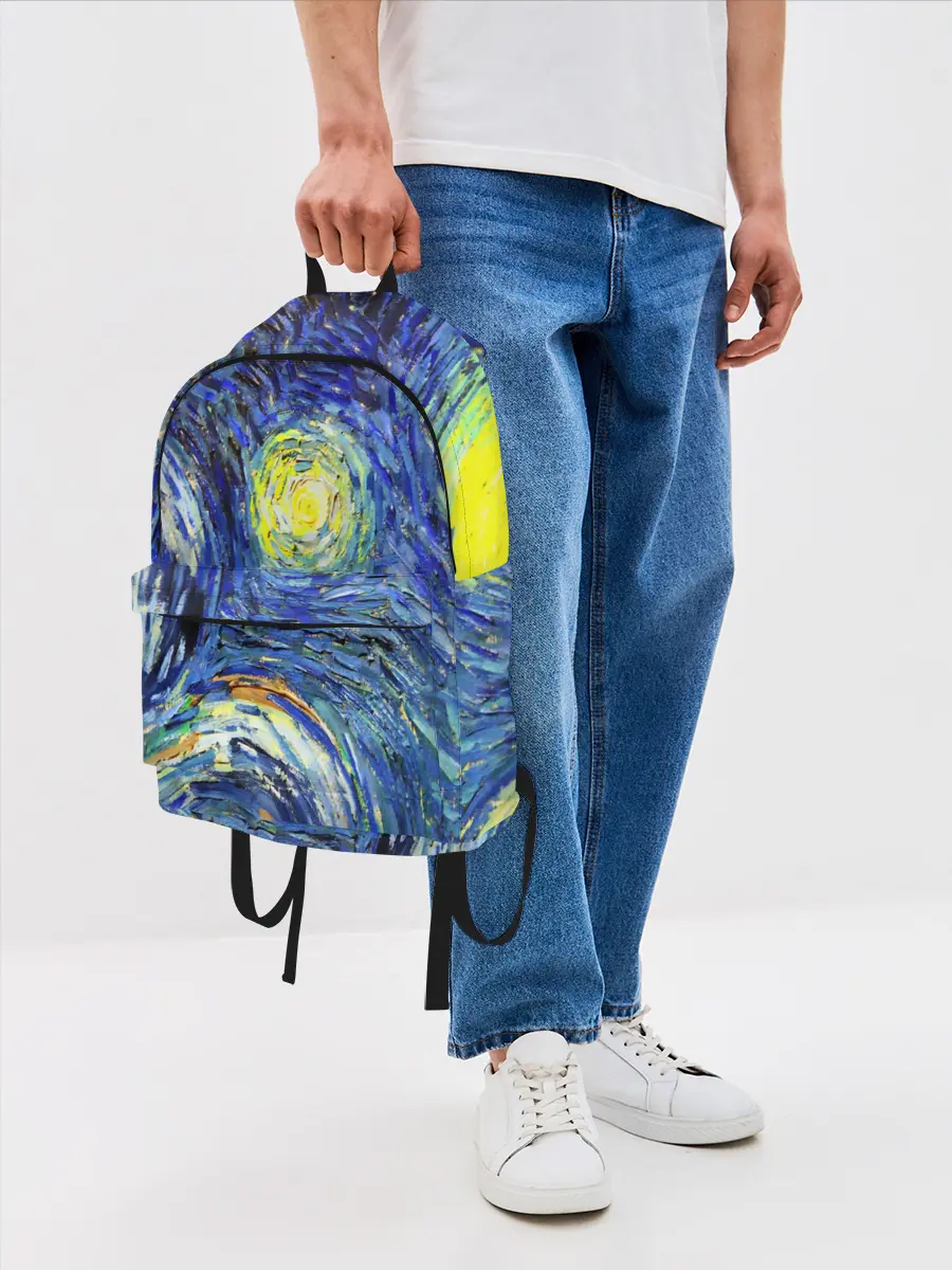 Рюкзак джинсовый / ИМПРЕССИОНИЗМ ВАНГОГ