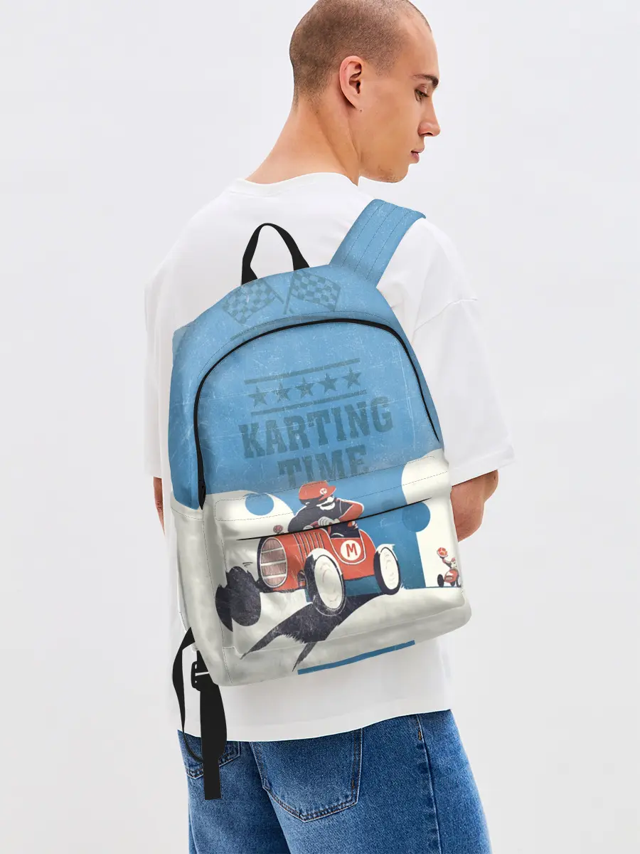 Рюкзак джинсовый / Karting time