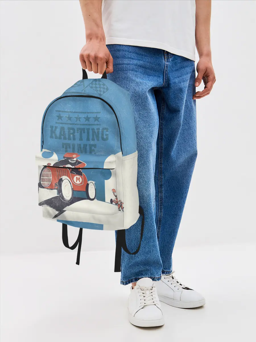 Рюкзак джинсовый / Karting time