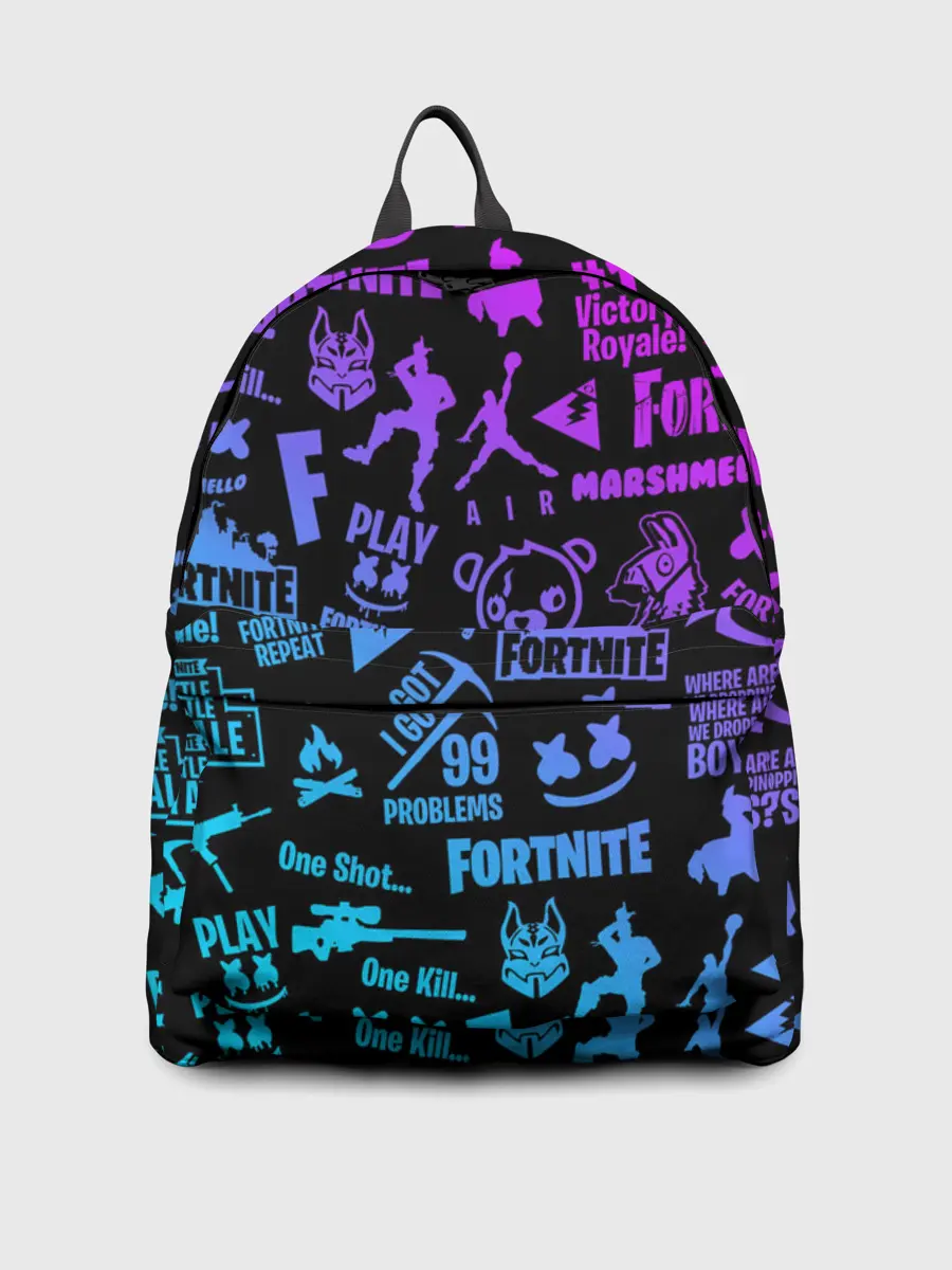 Рюкзак джинсовый / FORTNITE NEON | ФОРТНАЙТ НЕОН