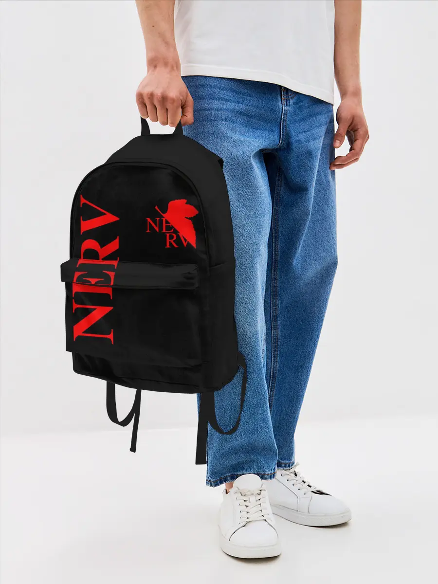 Рюкзак джинсовый / Nerv red