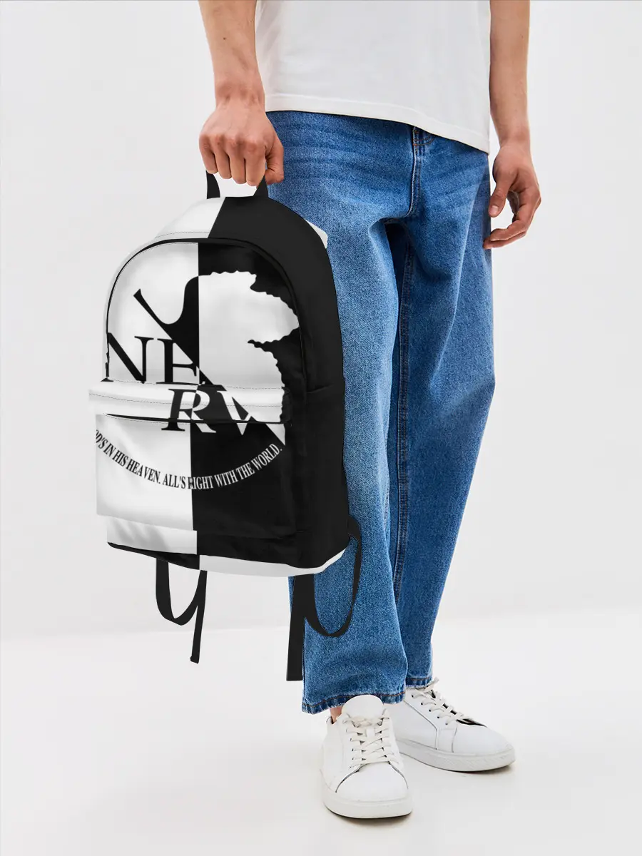 Рюкзак джинсовый / Nerv black and white