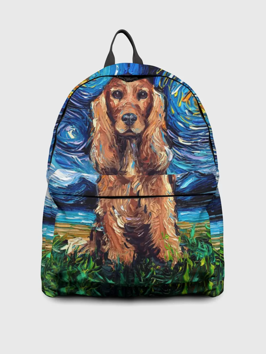 Рюкзак джинсовый / Кокер-спаниель