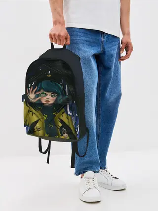 Рюкзак джинсовый / Coraline