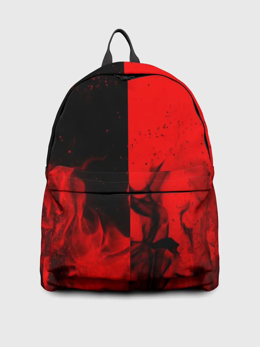 Рюкзак джинсовый / BLACK RED FIRE