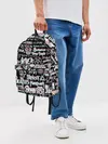 Рюкзак джинсовый / ЛОГОТИПЫ РОК ГРУПП GLITCH