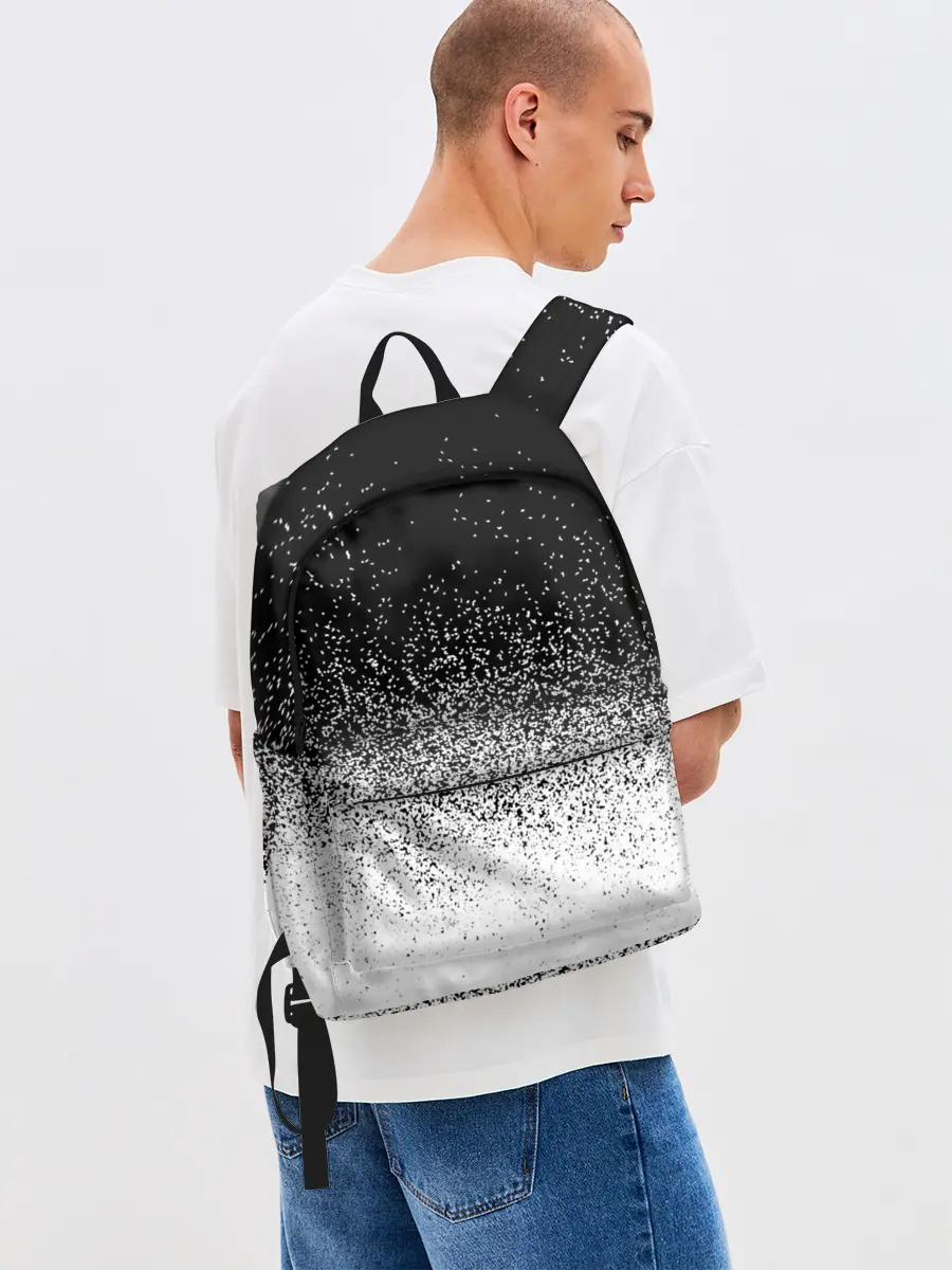 Рюкзак джинсовый / BLACK AND WHITE ABSTRACTION