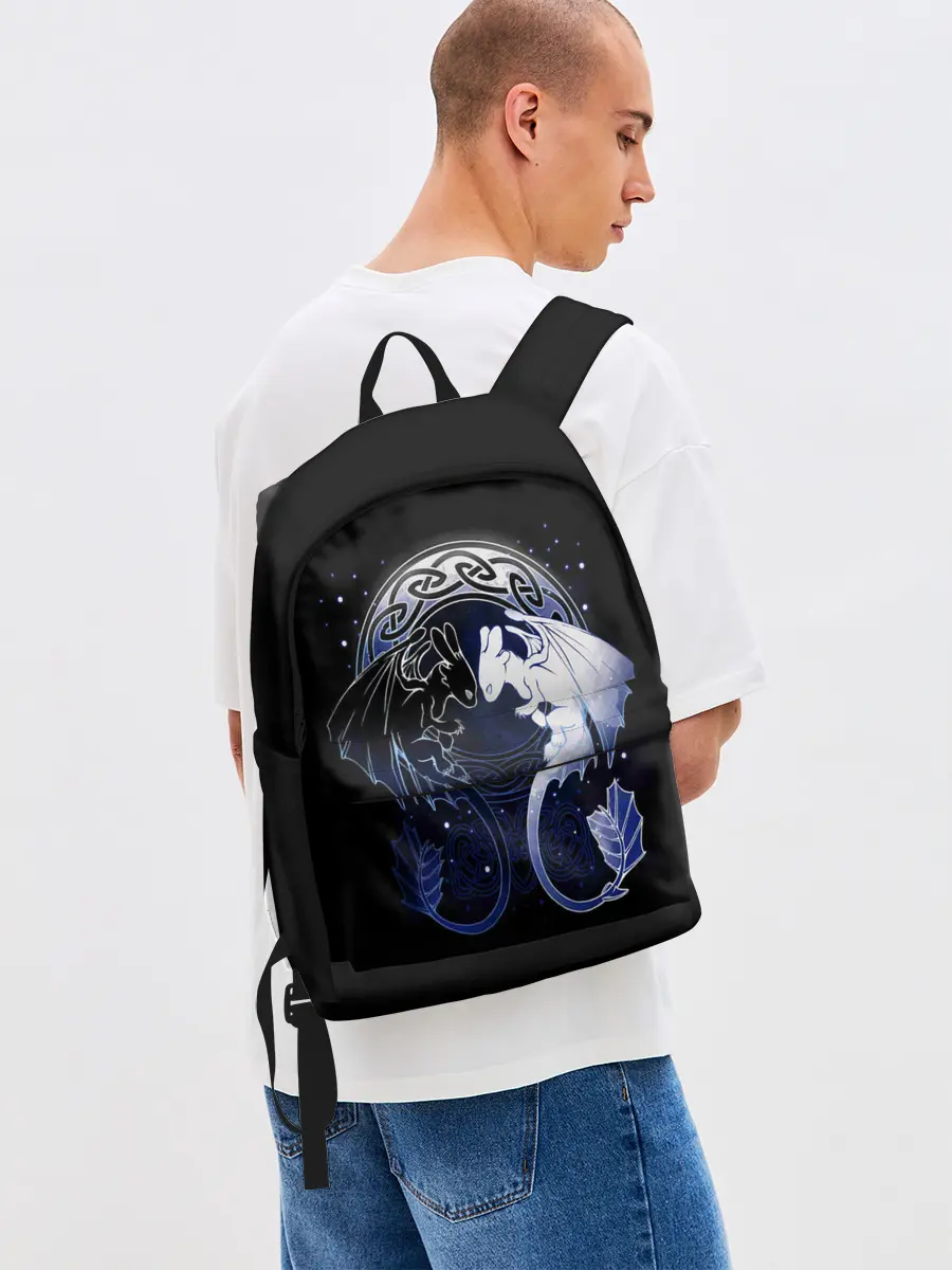 Рюкзак джинсовый / Как приручить дракона