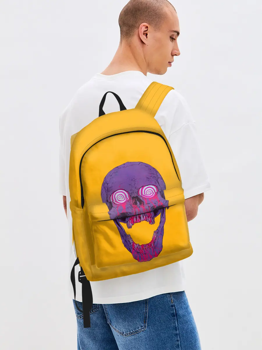 Рюкзак джинсовый / Гипно Череп
