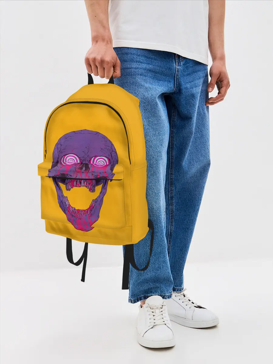 Рюкзак джинсовый / Гипно Череп