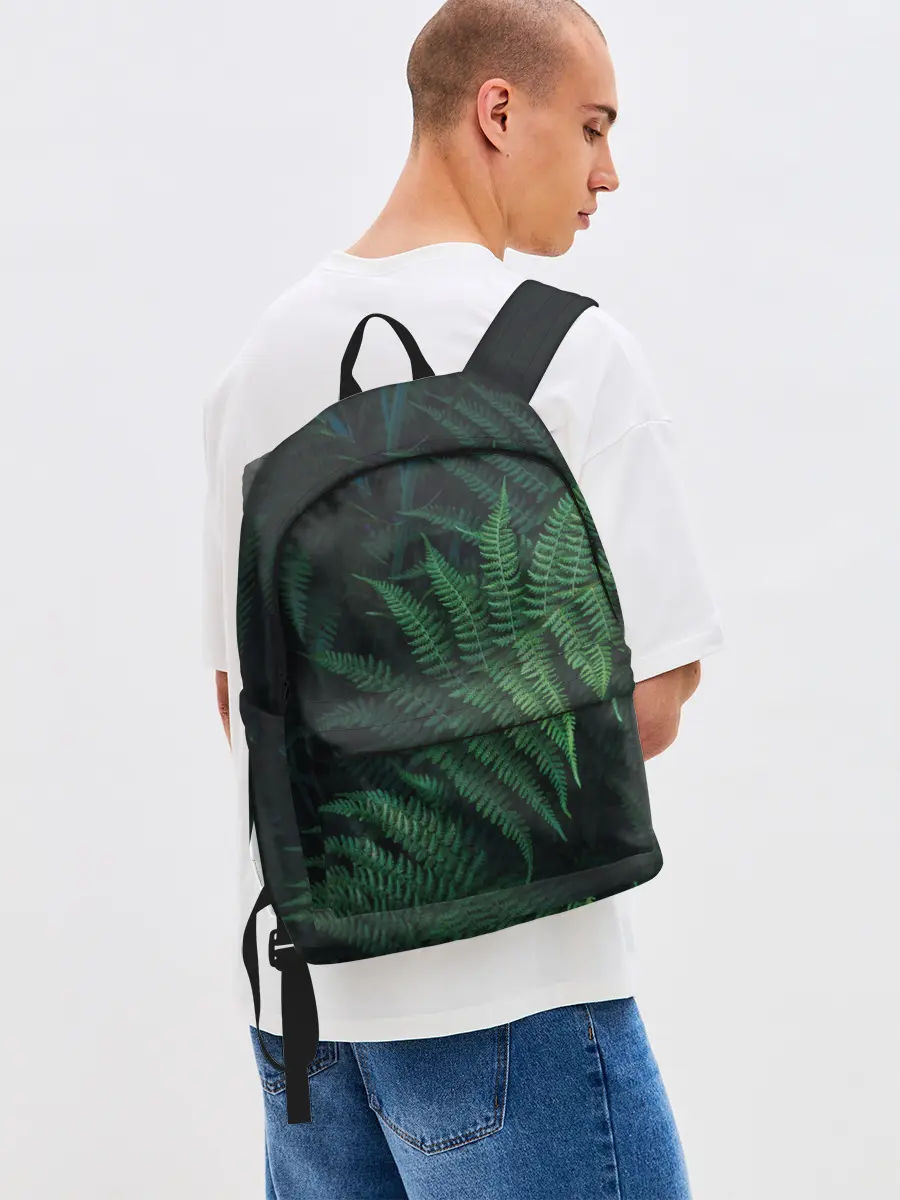 Рюкзак джинсовый / Листья