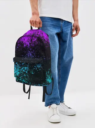 Рюкзак джинсовый / БРЫЗГИ КРАСОК