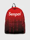 Рюкзак джинсовый / SENPAI MATRIX RED