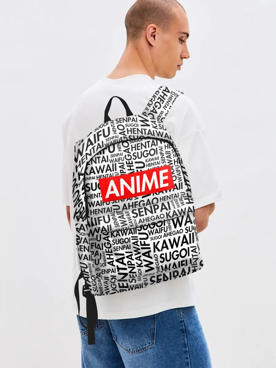 Рюкзак джинсовый / Anime Waifu