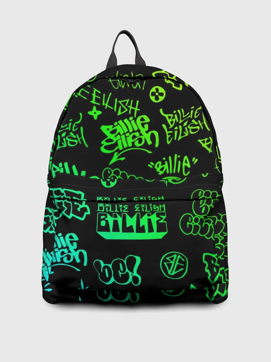 Рюкзак джинсовый / Billie Eilish Graffiti gradien