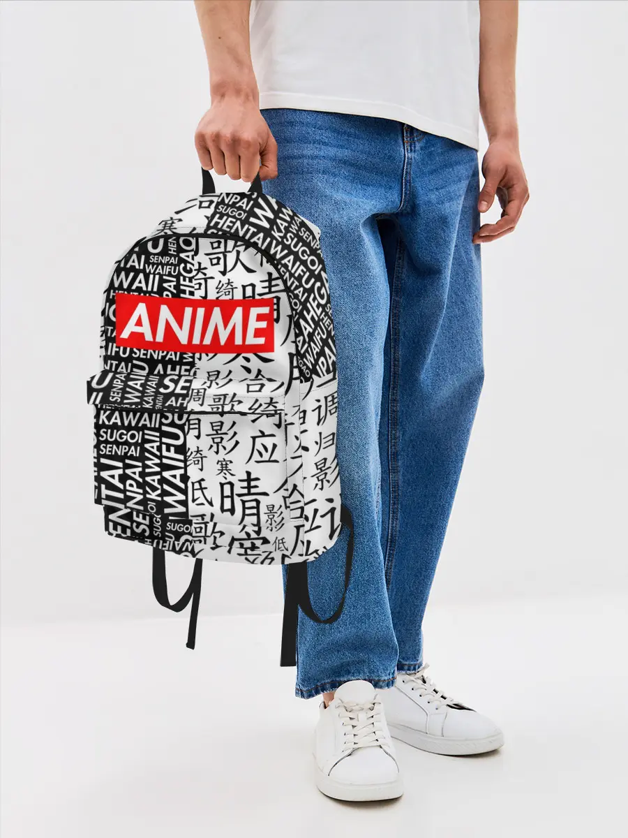 Рюкзак джинсовый / Anime black&white