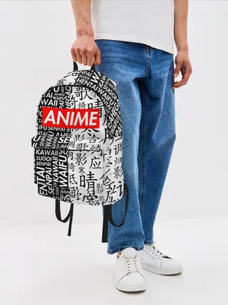 Рюкзак джинсовый / Anime black&white