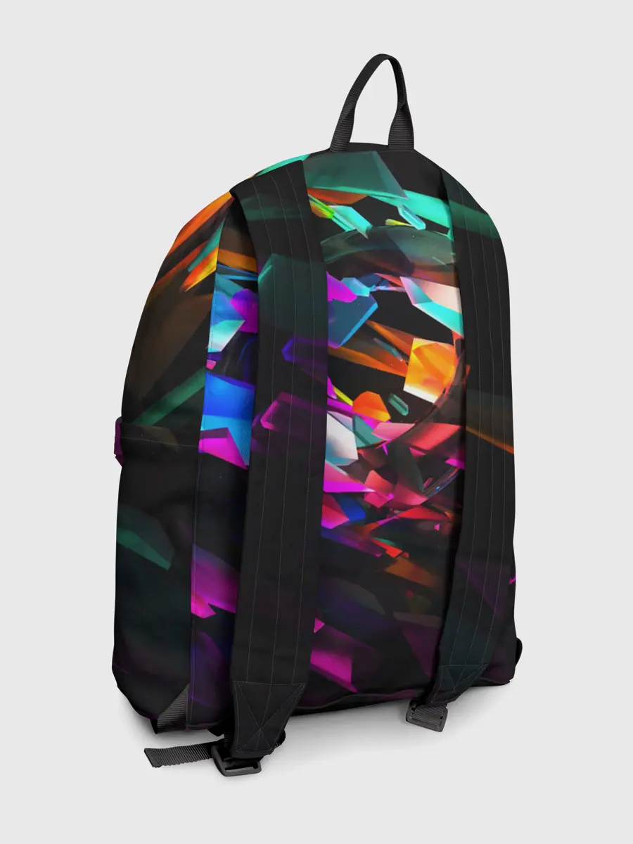 Рюкзак джинсовый / АБСТРАКЦИЯ НЕОНОВАЯ