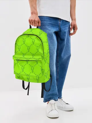 Рюкзак джинсовый / Billie Eilish pattern