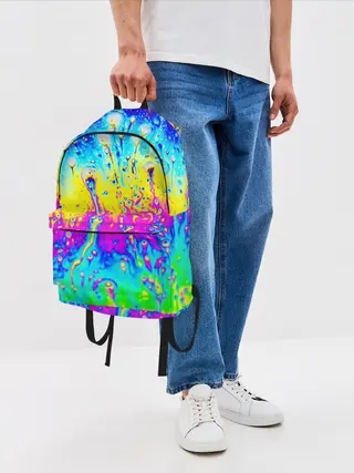 Рюкзак джинсовый / КИСЛОТНЫЙ СТИЛЬ