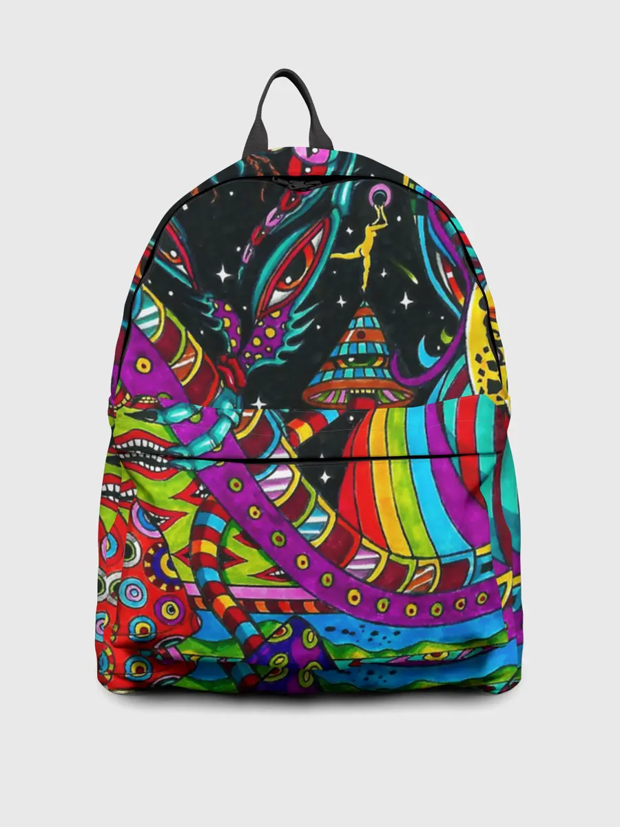 Рюкзак джинсовый / психоделика