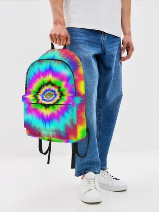 Рюкзак джинсовый / ОПТИЧЕСКИЙ УЗОР
