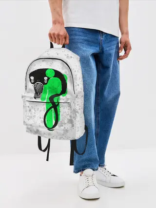 Рюкзак джинсовый / BILLIE EILISH - Blohsh & Ghoul