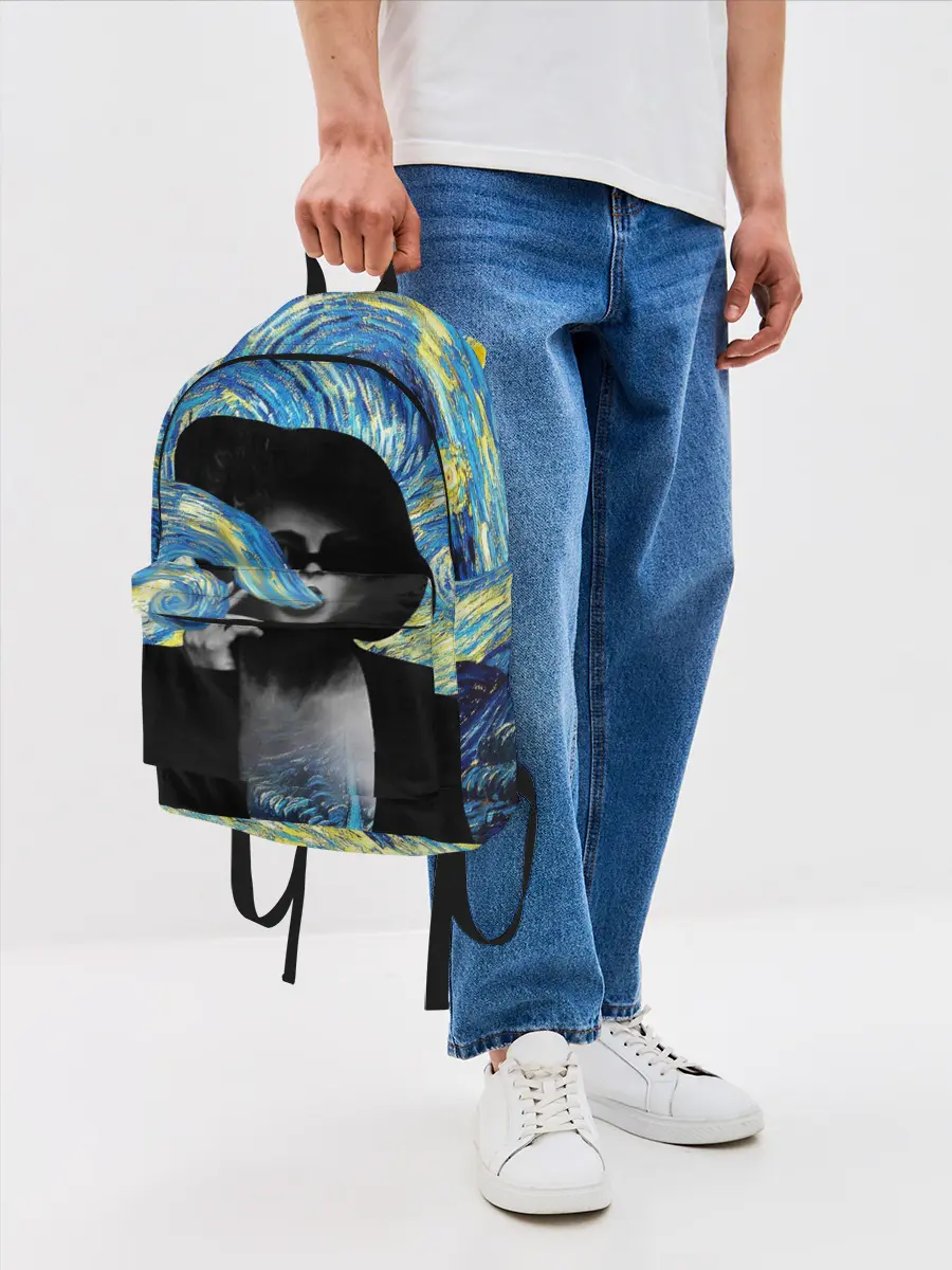 Рюкзак джинсовый / Марла на картине Ван Гога