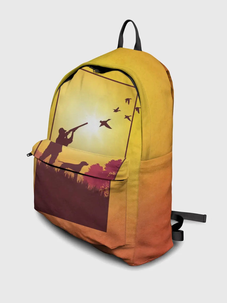 Рюкзак джинсовый / Охотник с собакой